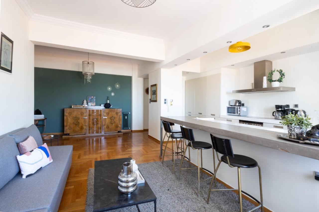 3 Bdr Apt Incredible Acropolis View Aten Exteriör bild