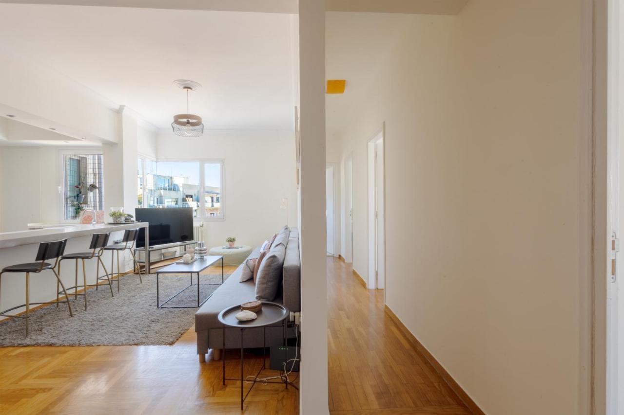 3 Bdr Apt Incredible Acropolis View Aten Exteriör bild
